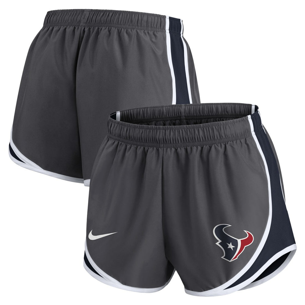Houston Texans Women's Team Logo Performance Tempo Shorts - Charcoal Shorts