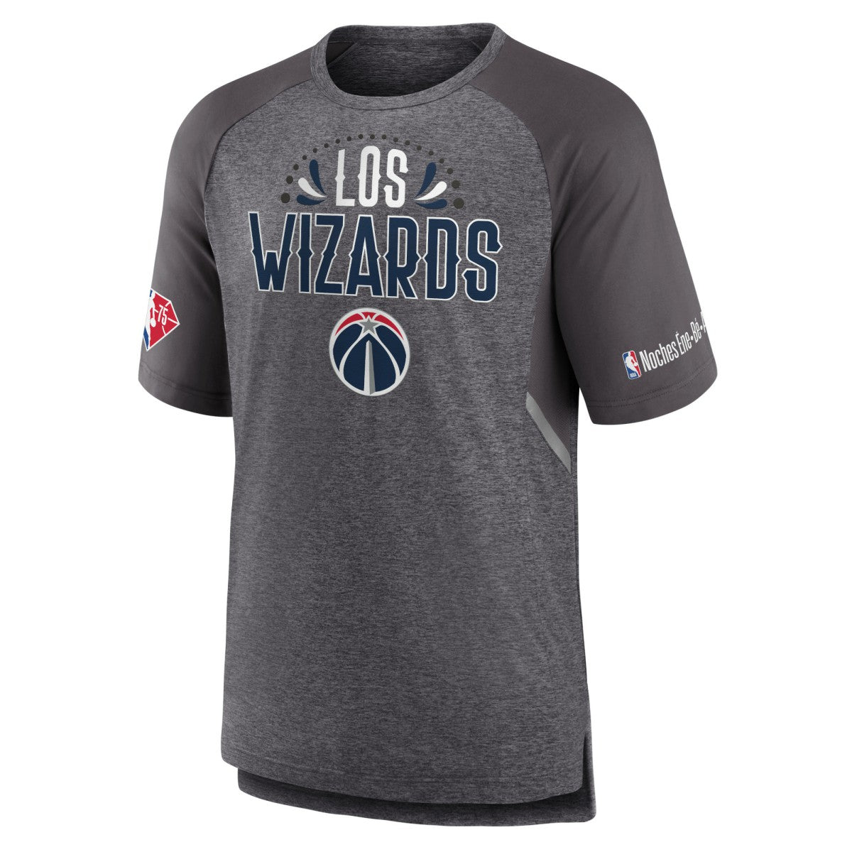 Washington Wizards 2022 Noches Ene-Be-A Core Shooting Raglan T-Shirt Heathered Gray - Fanatics