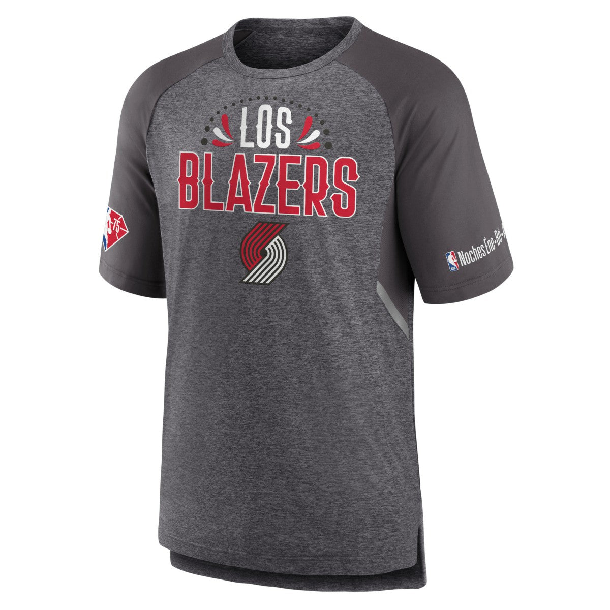 Portland Trail Blazers 2022 Noches Ene-Be-A Core Shooting Raglan T-Shirt Heathered Gray - Fanatics