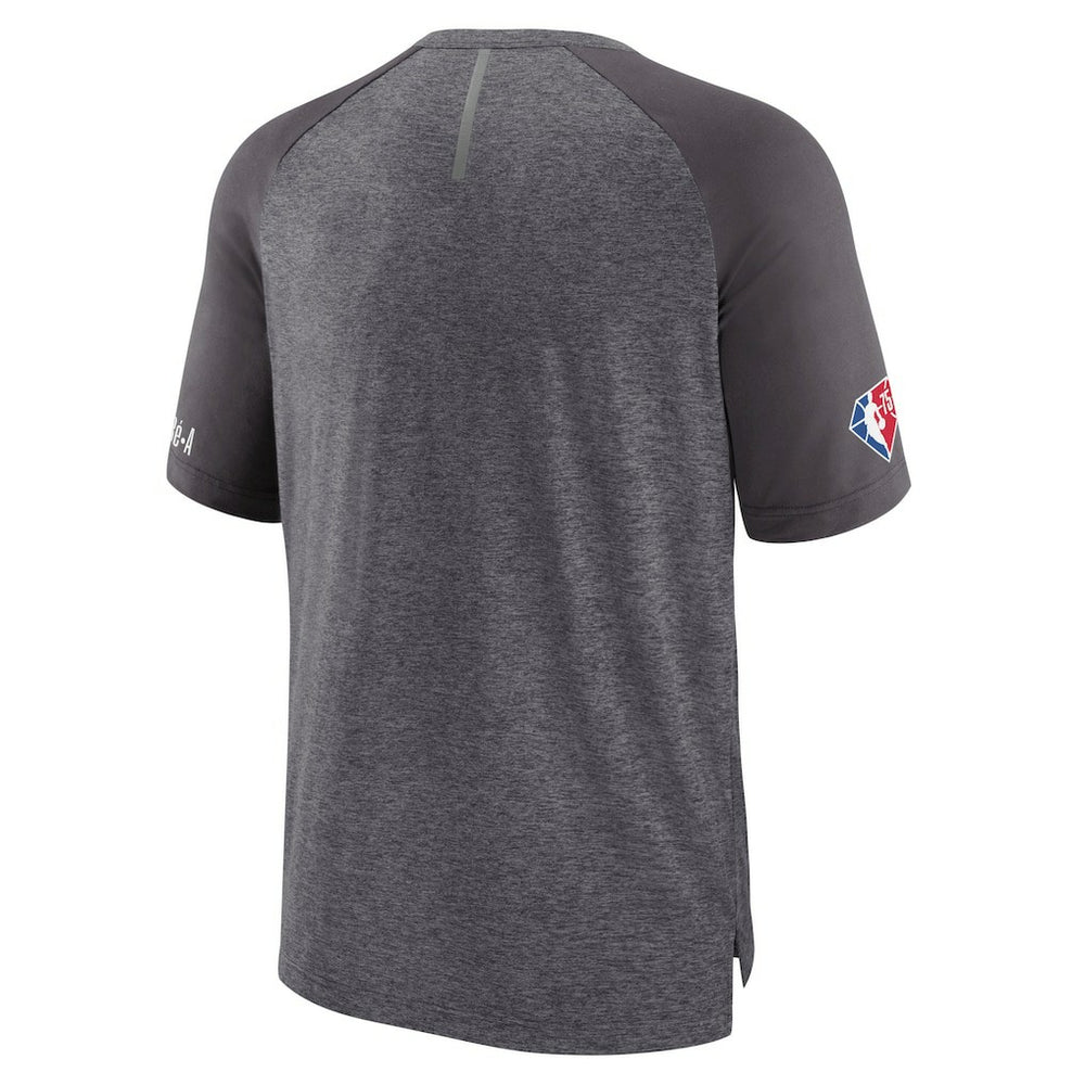 Brooklyn Nets 2022 Noches Ene-Be-A Core Shooting Raglan T-Shirt Heathered Gray - Fanatics