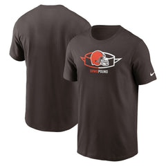 Cleveland Browns Essential Local Phrase T-Shirt - Brown T-shirts