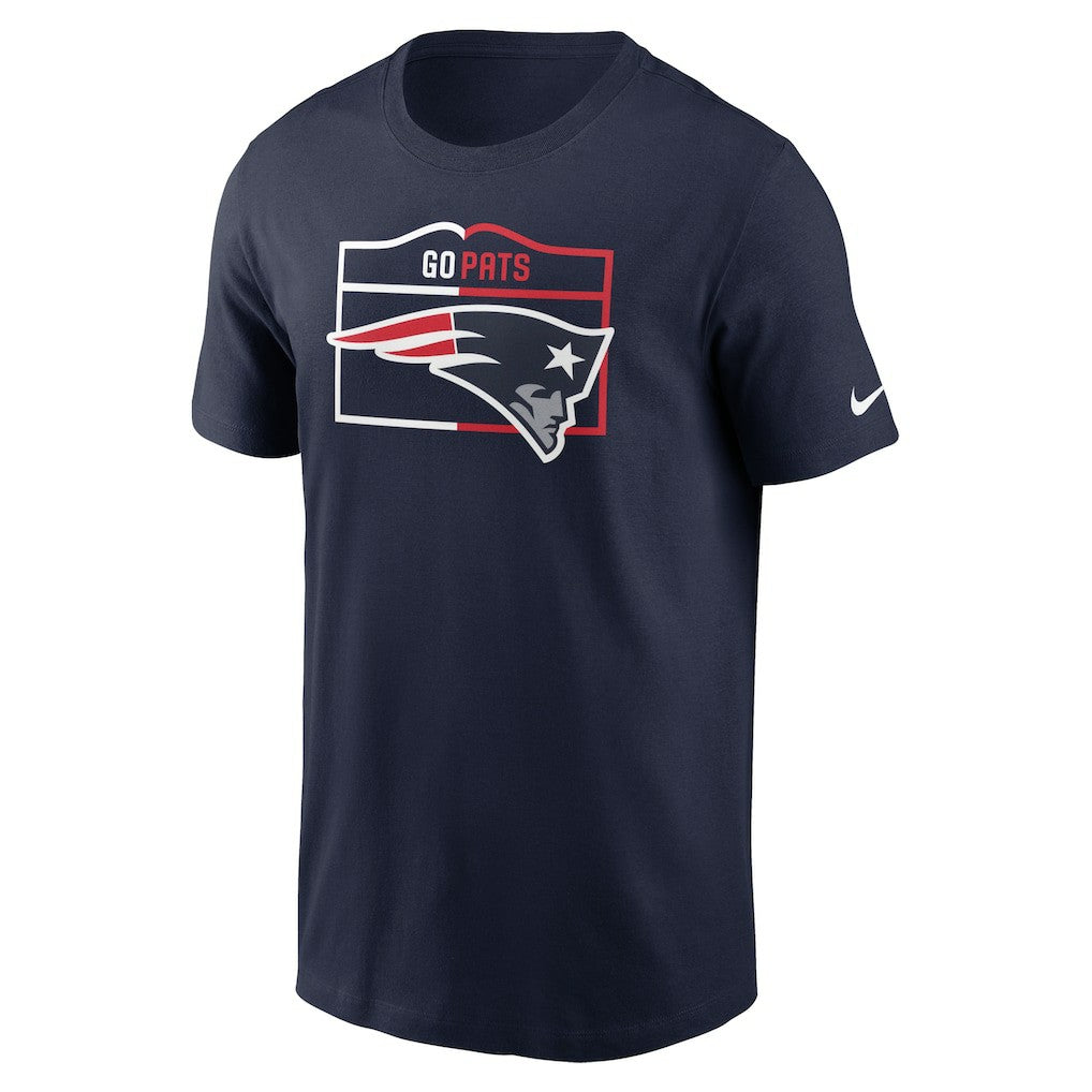 New England Patriots Essential Local Phrase T-Shirt - Navy T-shirts