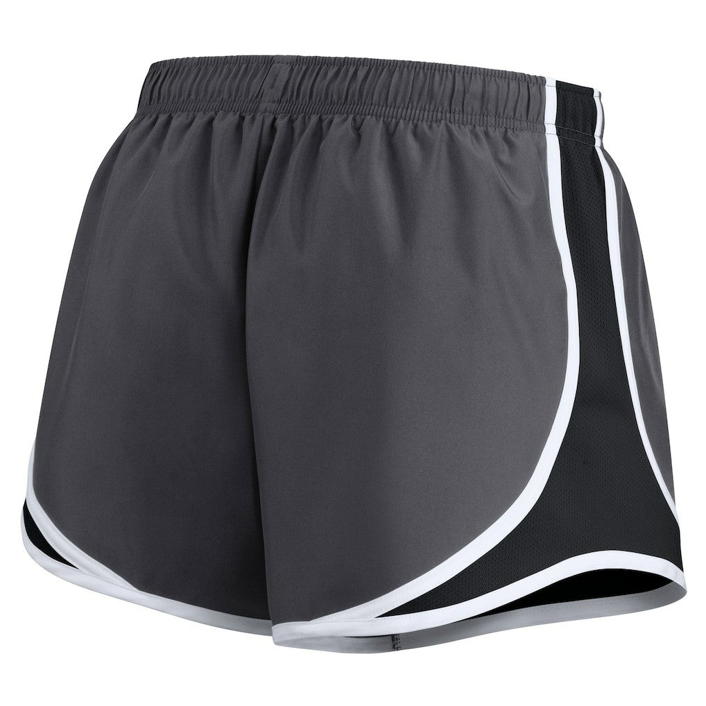 Las Vegas Raiders Women's Plus Size Logo Performance Tempo Shorts - Charcoal Shorts