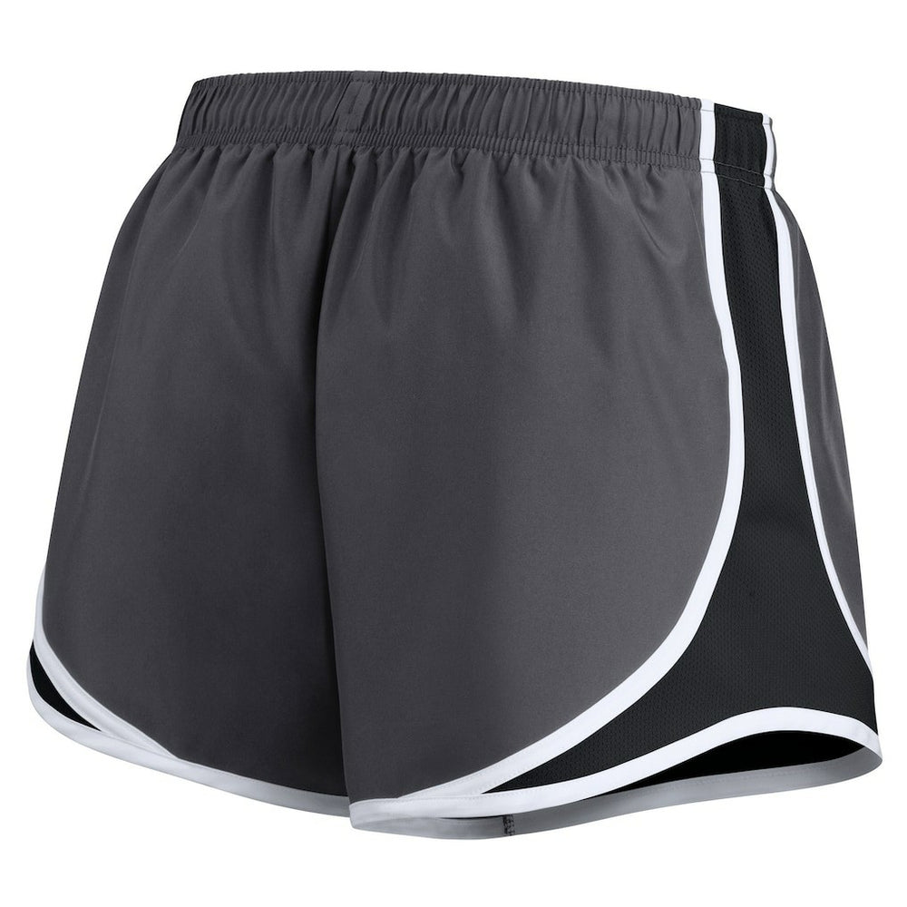 Las Vegas Raiders Women's Plus Size Logo Performance Tempo Shorts - Charcoal Shorts