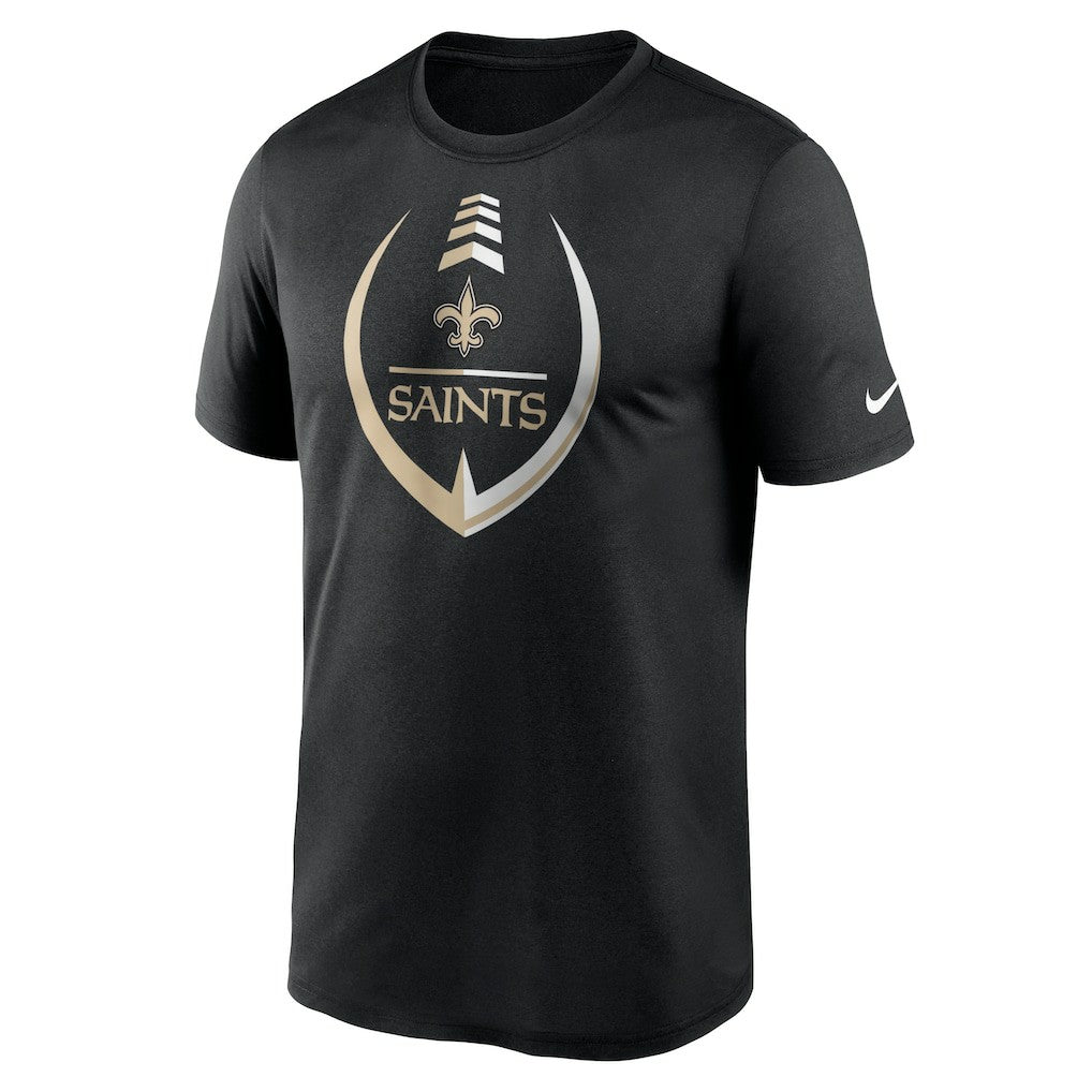 New Orleans Saints Icon Legend Performance T-Shirt - Black T-shirts