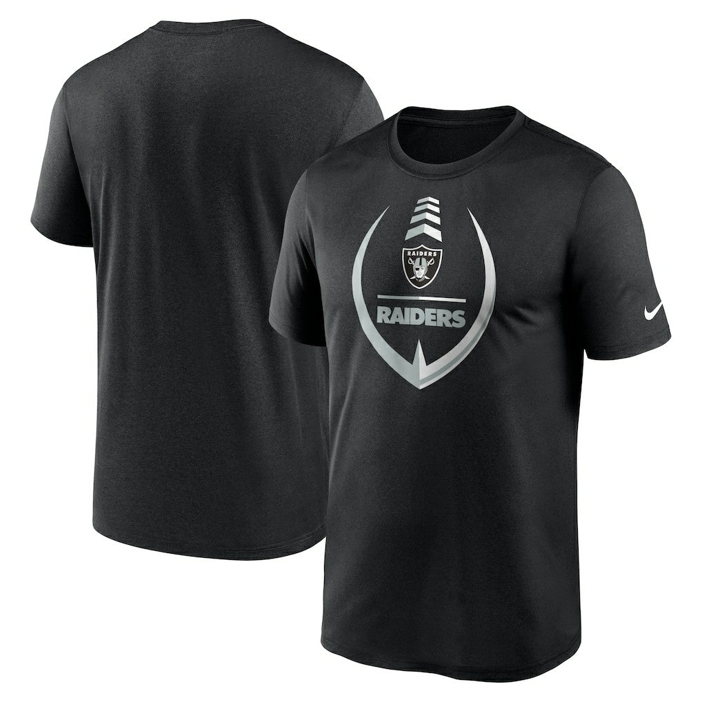 Las Vegas Raiders Icon Legend Performance T-Shirt - Black T-shirts