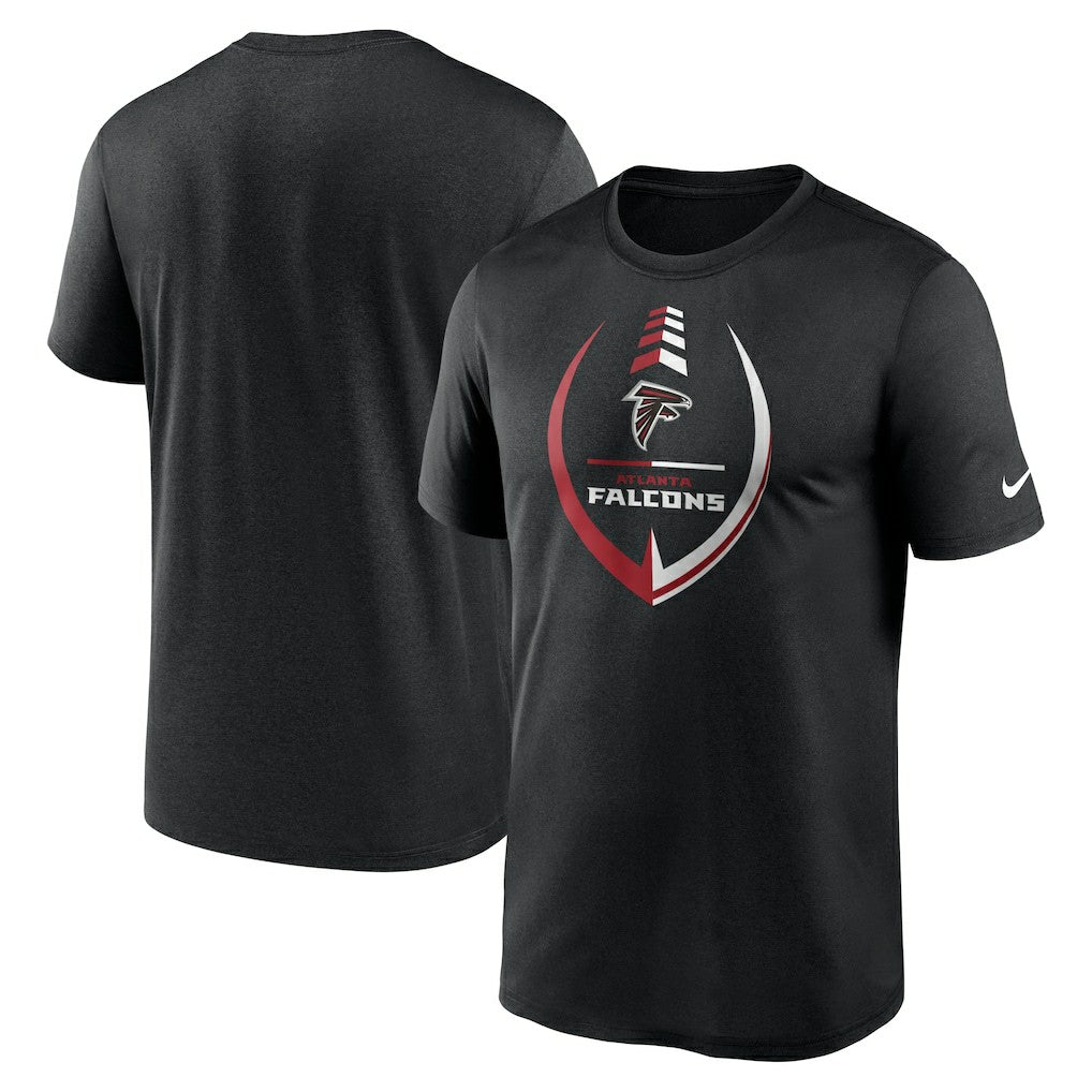 Atlanta Falcons Icon Legend Performance T-Shirt - Black T-shirts