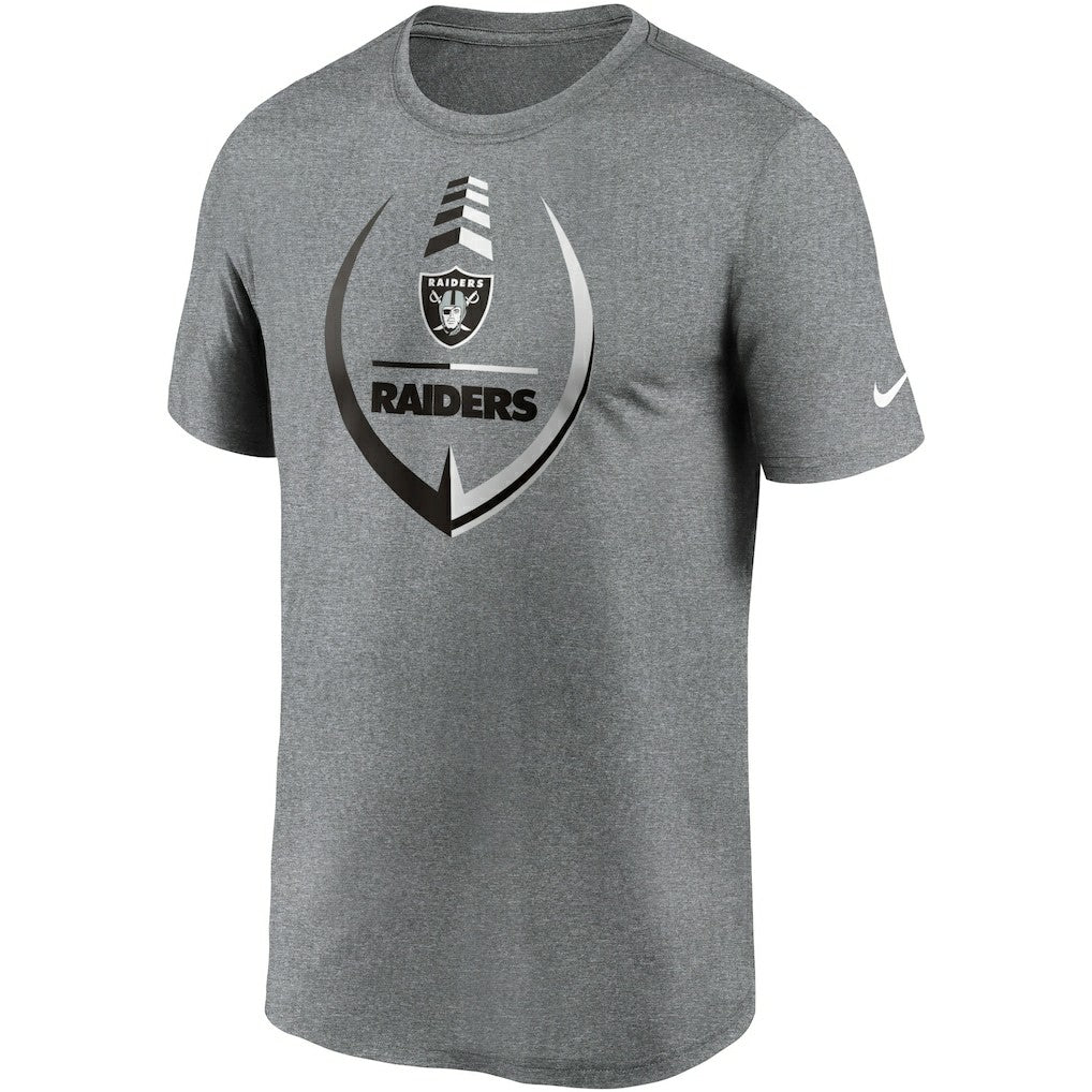 Las Vegas Raiders Icon Legend Performance T-Shirt - Heathered Gray T-shirts