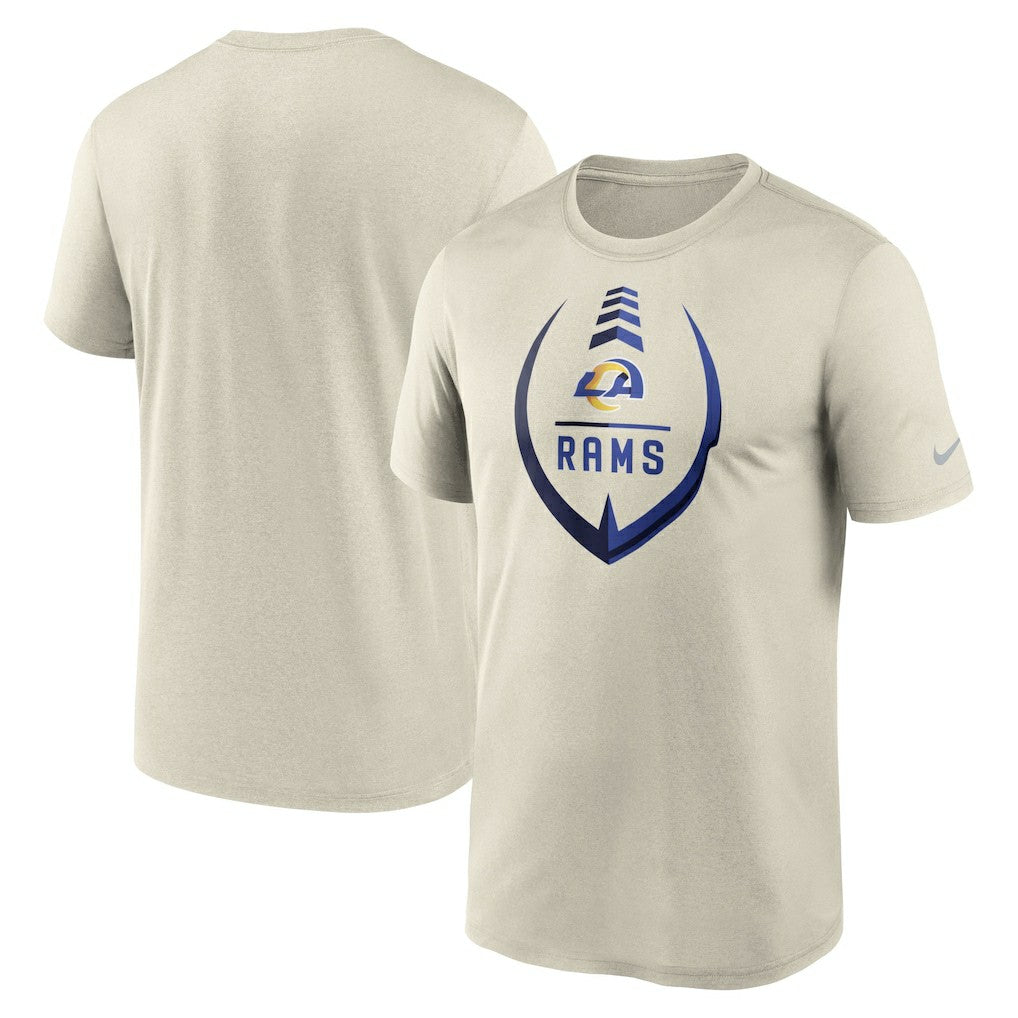Los Angeles Rams Icon Legend Performance T-Shirt - Bone T-shirts