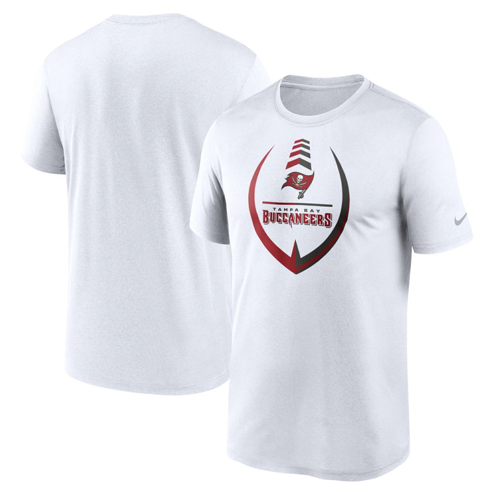 Tampa Bay Buccaneers Icon Legend Performance T-Shirt - White T-shirts