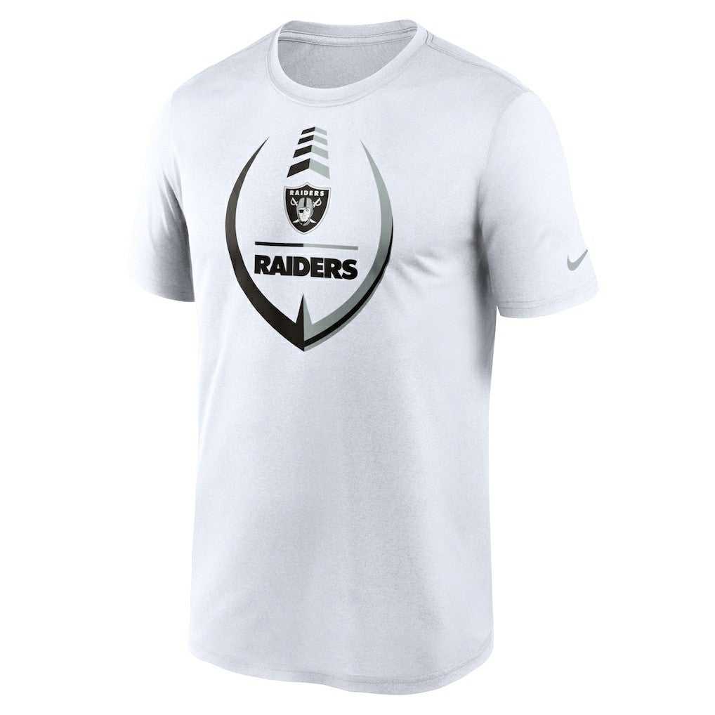 Las Vegas Raiders Icon Legend Performance T-Shirt - White T-shirts