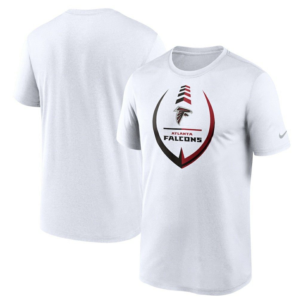 Atlanta Falcons Icon Legend Performance T-Shirt - White T-shirts