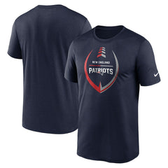 New England Patriots Icon Legend Performance T-Shirt - Navy T-shirts
