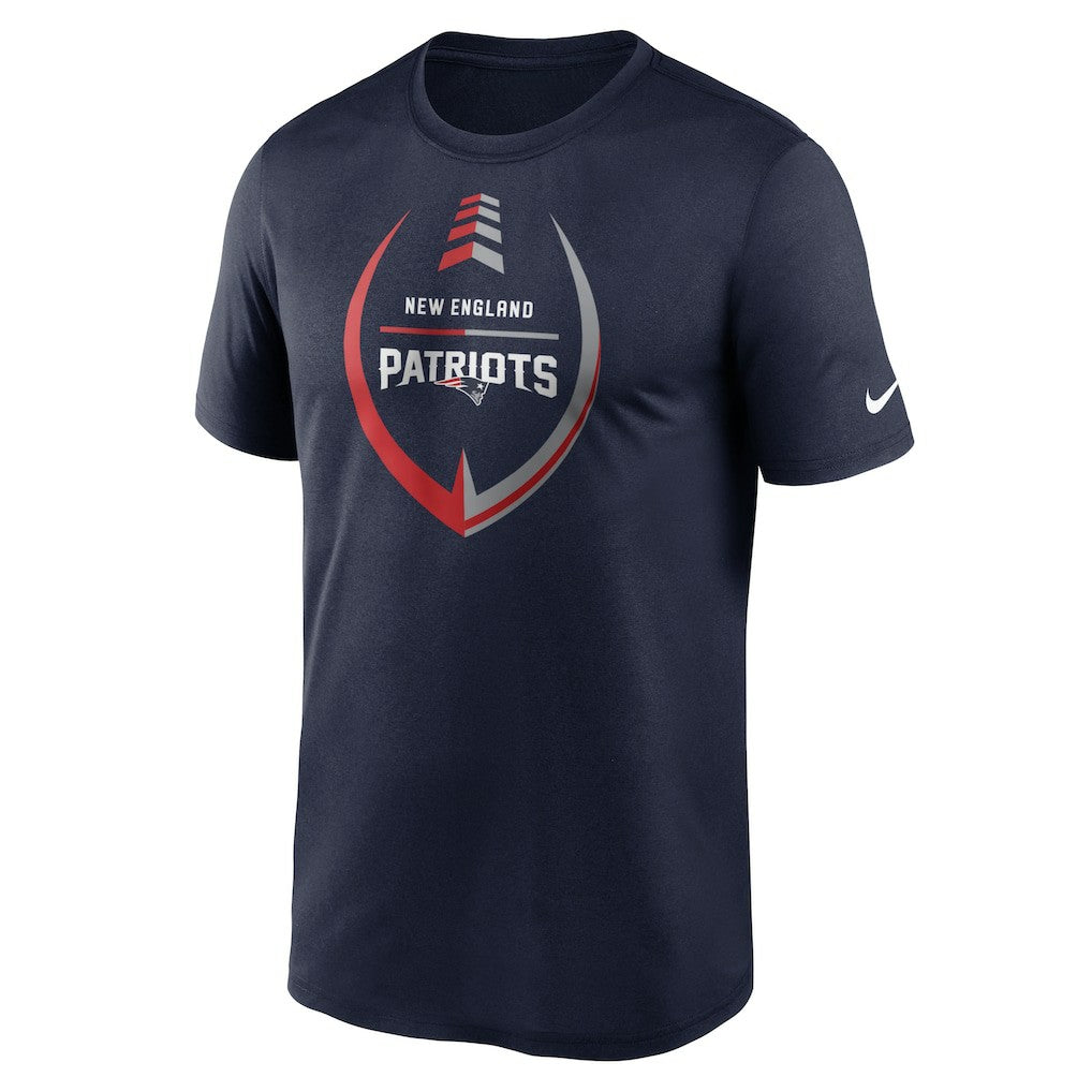 New England Patriots Icon Legend Performance T-Shirt - Navy T-shirts