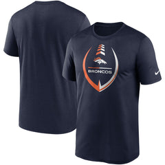 Denver Broncos Icon Legend Performance T-Shirt - Navy T-shirts