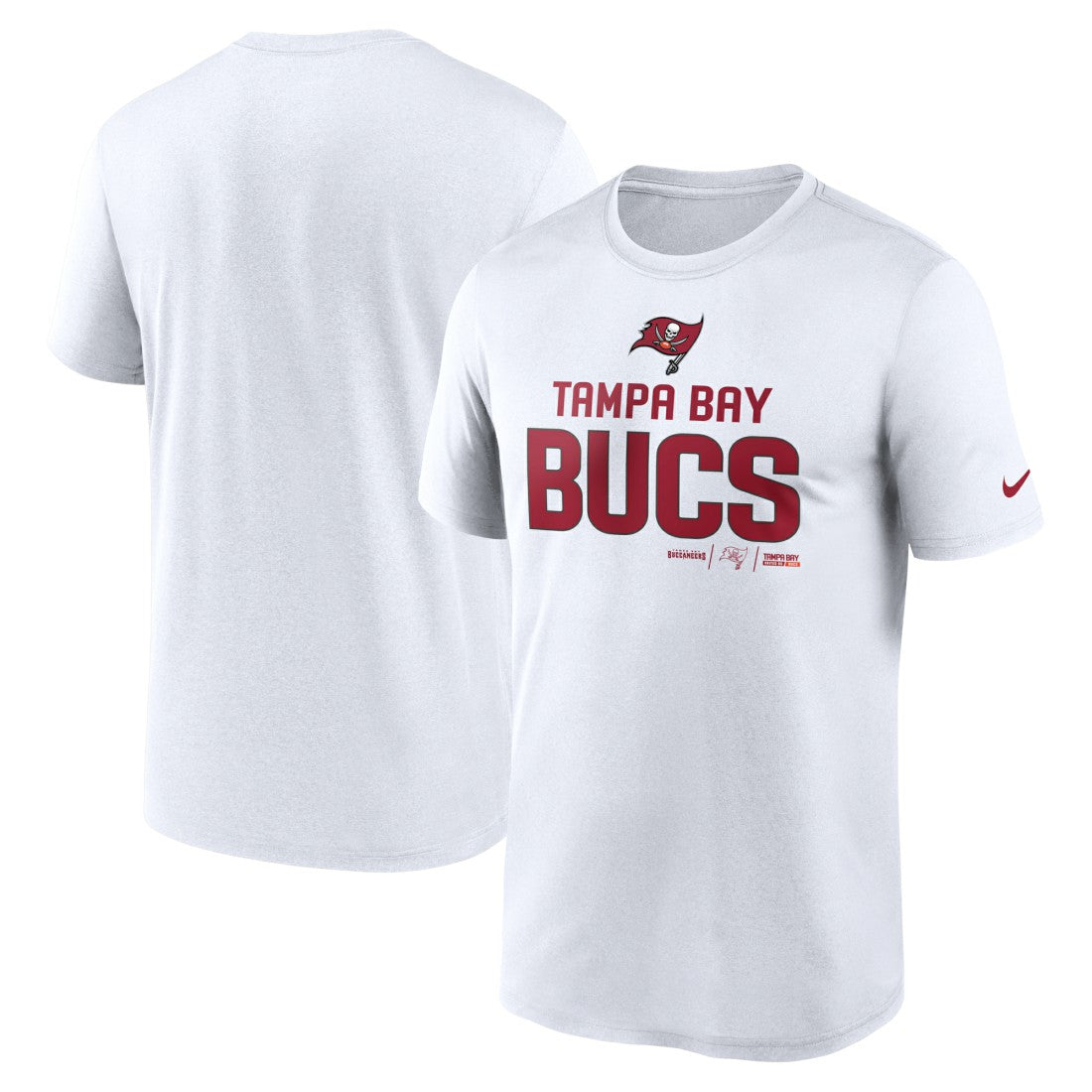 Tampa Bay Buccaneers Legend Community Performance T-Shirt - White T-shirts