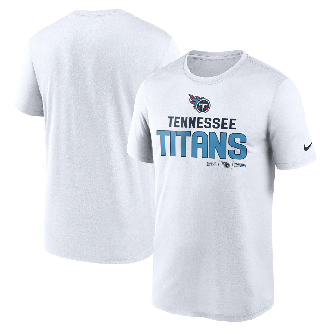 Tennessee Titans Legend Community Performance T-Shirt - White T-shirts