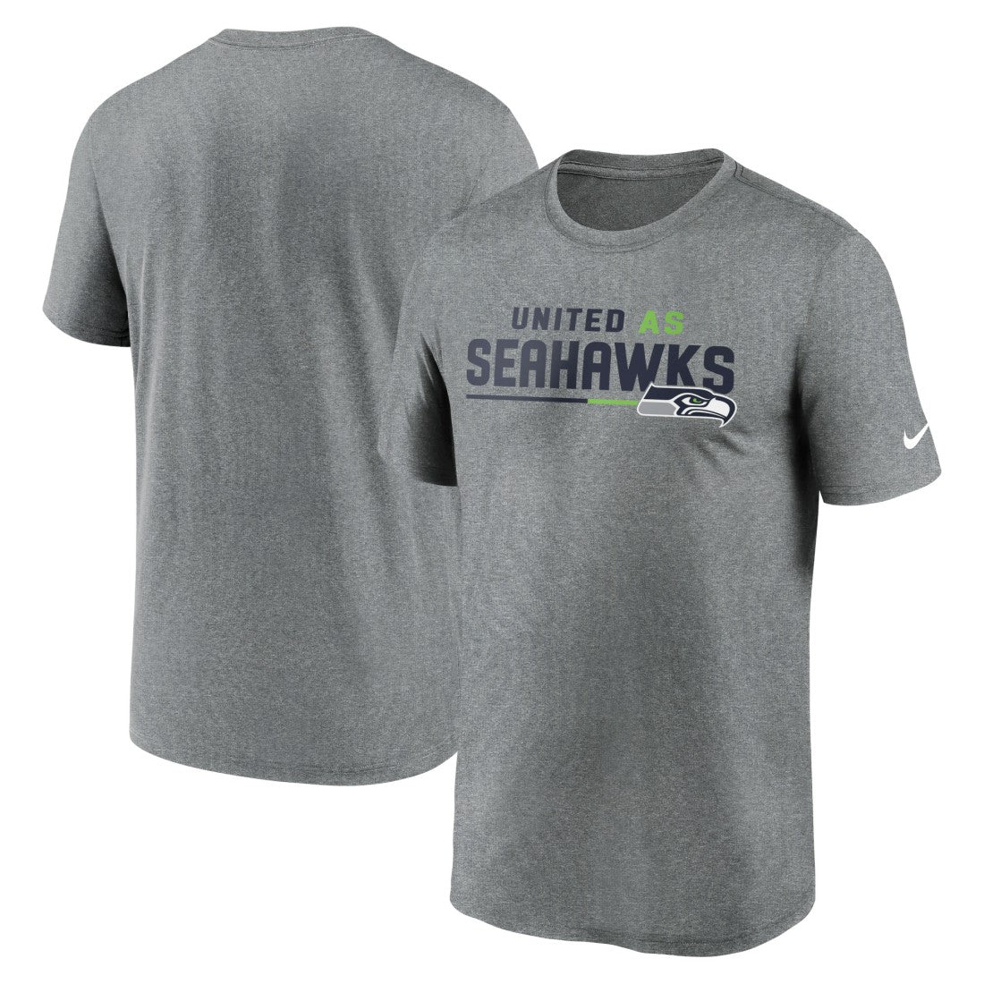 Seattle Seahawks Legend Team Shoutout Performance T-Shirt - Heather Gray T-shirts