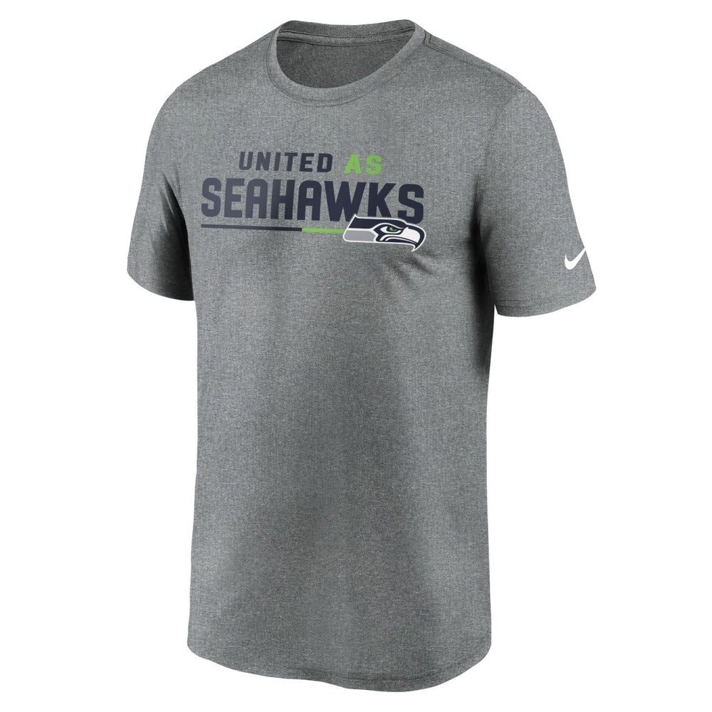 Seattle Seahawks Legend Team Shoutout Performance T-Shirt - Heather Gray T-shirts