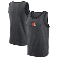 Cleveland Browns Tri-Blend Tank Top - Heathered Charcoal Tops