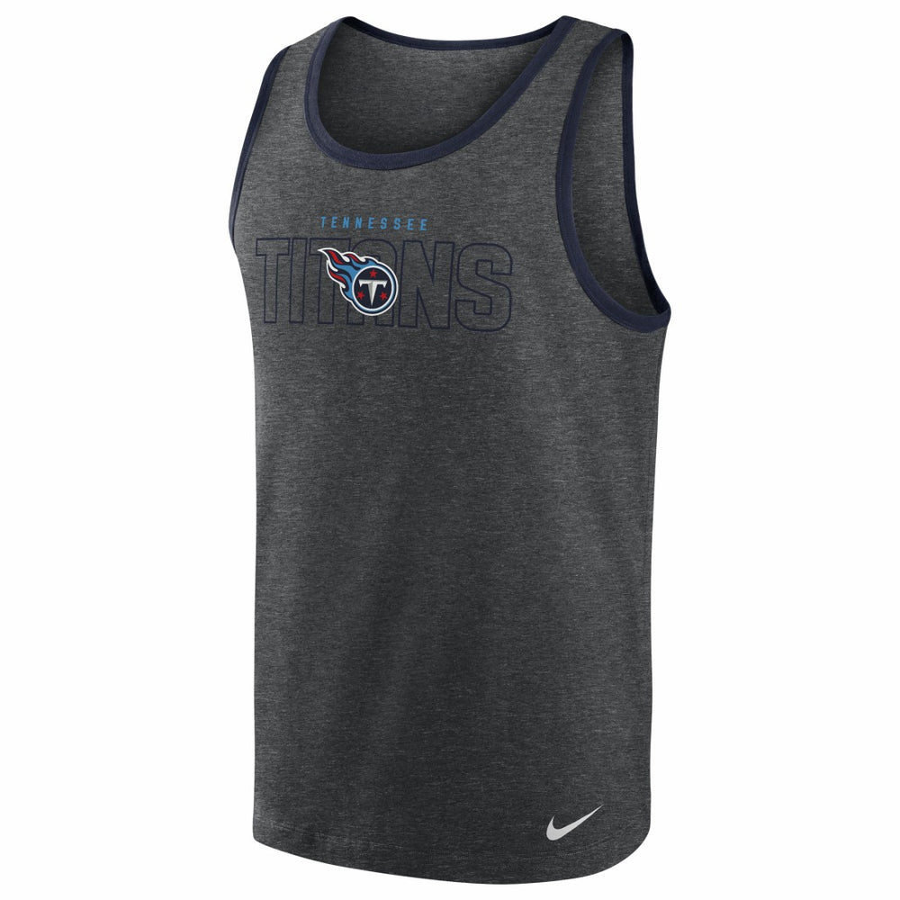 Tennessee Titans Tri-Blend Tank Top - Heathered Charcoal Tops