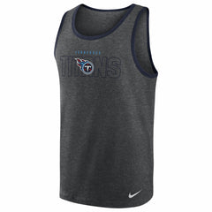 Tennessee Titans Tri-Blend Tank Top - Heathered Charcoal Tops