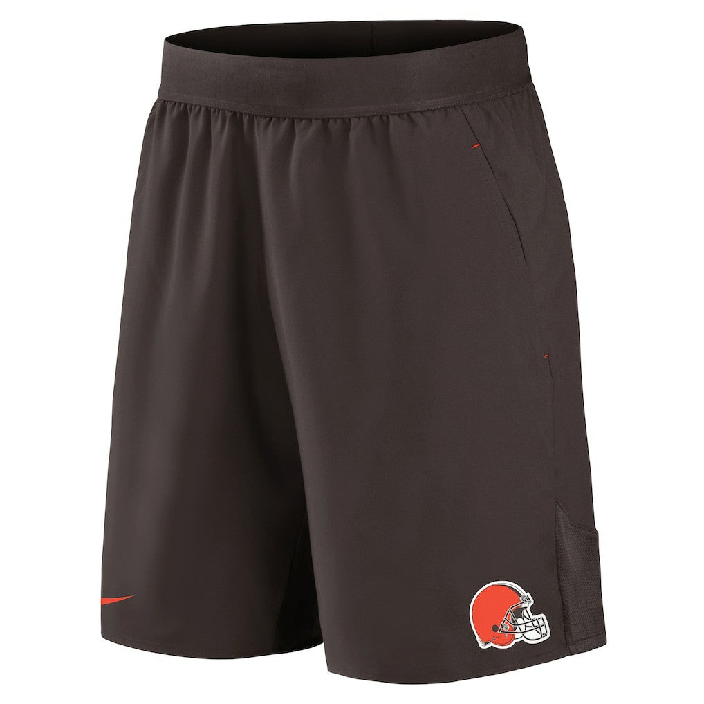 Cleveland Browns Stretch Woven Shorts - Brown Shorts