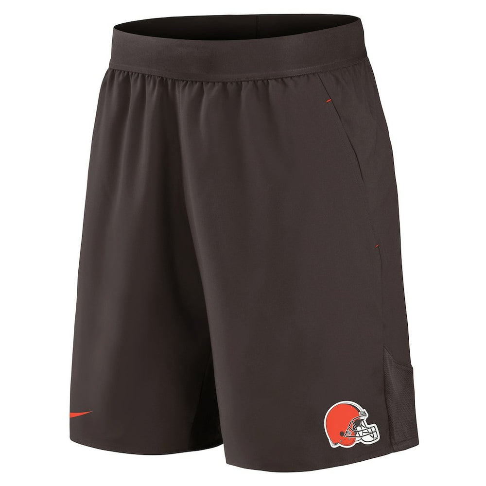 Cleveland Browns Stretch Woven Shorts - Brown Shorts