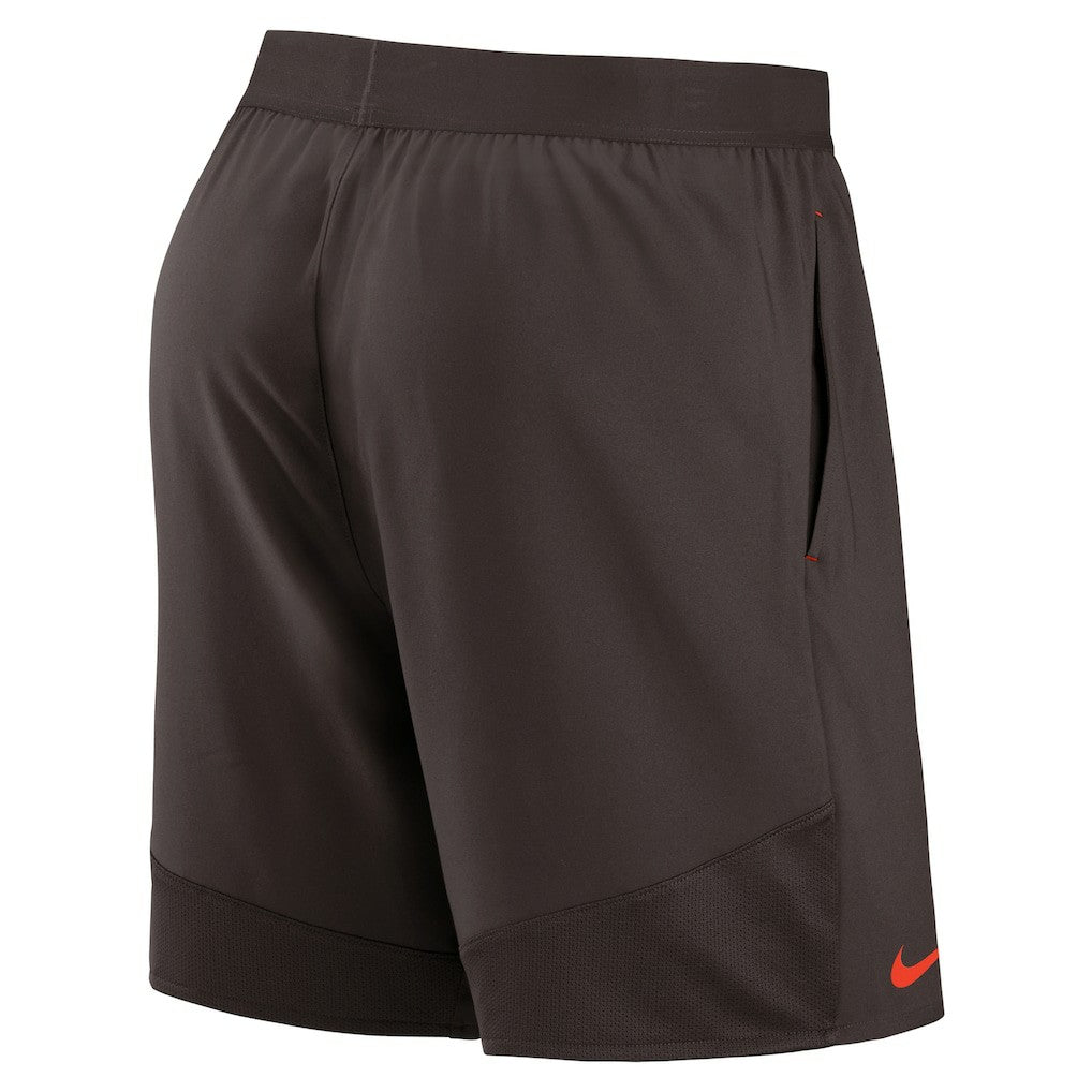 Cleveland Browns Stretch Woven Shorts - Brown Shorts
