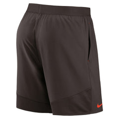 Cleveland Browns Stretch Woven Shorts - Brown Shorts