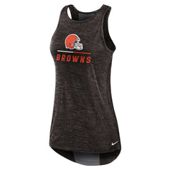 Cleveland Browns Women's High Neck Performance Tank Top - Brown Tops