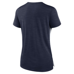 Tennessee Titans Women's Impact Exceed Performance Notch Neck T-Shirt - White/Navy T-shirts