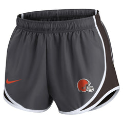 Cleveland Browns Women's Team Logo Performance Tempo Shorts - Charcoal Shorts