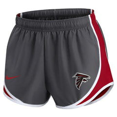 Atlanta Falcons Women's Team Logo Performance Tempo Shorts - Charcoal Shorts