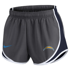Los Angeles Chargers Women's Team Logo Performance Tempo Shorts - Charcoal Shorts
