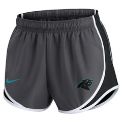 Carolina Panthers Women's Team Logo Performance Tempo Shorts - Charcoal Shorts