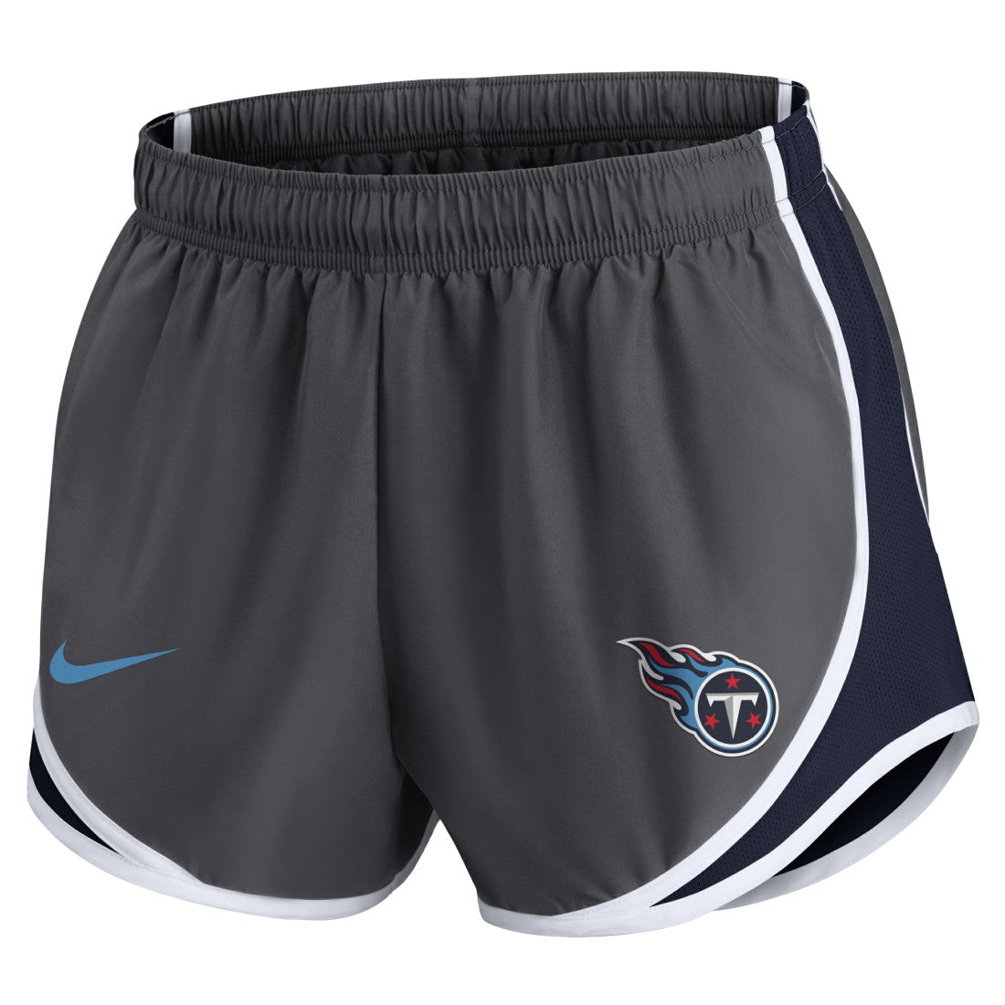 Tennessee Titans Women's Team Logo Performance Tempo Shorts - Charcoal Shorts