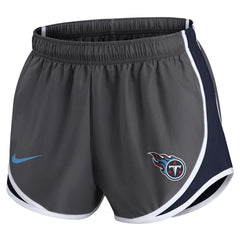 Tennessee Titans Women's Team Logo Performance Tempo Shorts - Charcoal Shorts