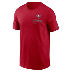Tampa Bay Buccaneers Sideline Infograph Lockup Performance T-Shirt - Red T-shirts