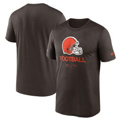 Cleveland Browns Sideline Infograph Performance T-Shirt - Brown T-shirts
