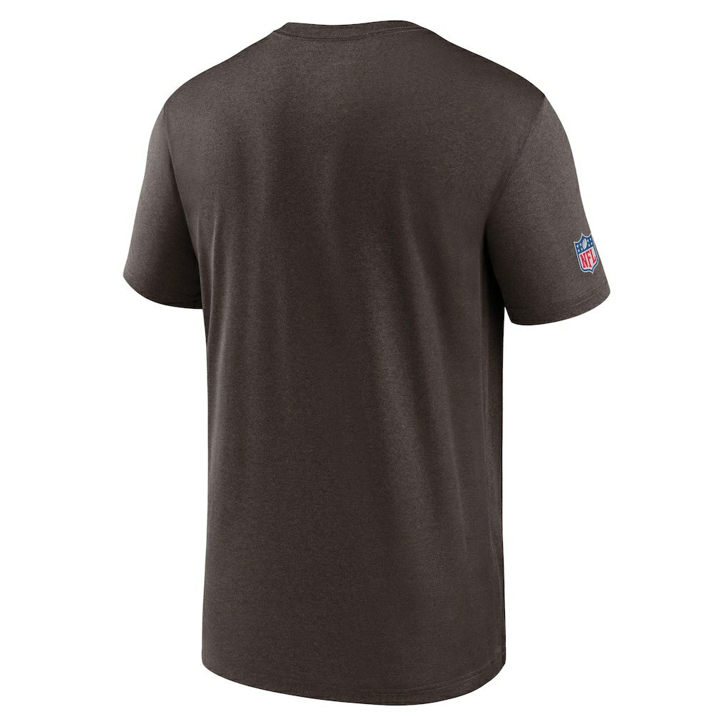 Cleveland Browns Sideline Infograph Performance T-Shirt - Brown T-shirts