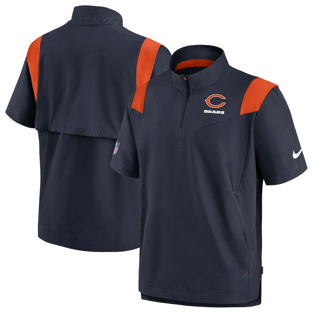 Chicago Bears Sideline Coaches Chevron Lockup Pullover Top - Navy Pullover