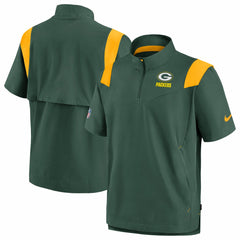 Green Bay Packers Sideline Coaches Chevron Lockup Pullover Top - Kelly Green Pullover