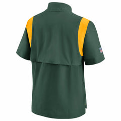 Green Bay Packers Sideline Coaches Chevron Lockup Pullover Top - Kelly Green Pullover