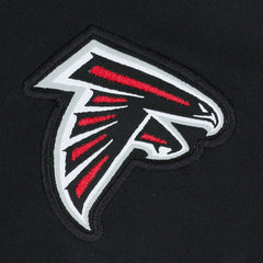 Atlanta Falcons Sideline Coaches Chevron Lockup Pullover Top - Black Pullover