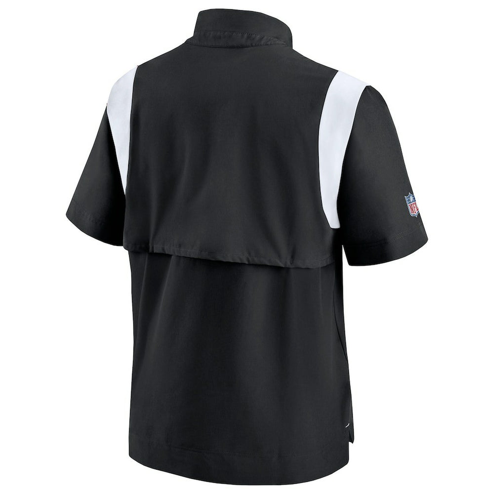 Atlanta Falcons Sideline Coaches Chevron Lockup Pullover Top - Black Pullover