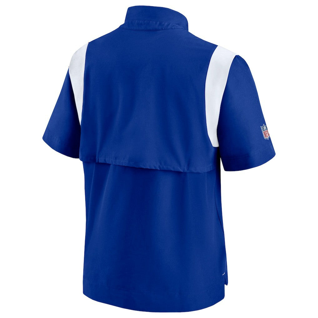 Buffalo Bills Sideline Coaches Chevron Lockup Pullover Top - Royal Pullover