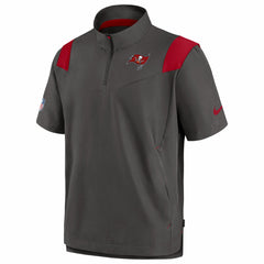 Tampa Bay Buccaneers Sideline Coaches Chevron Lockup Pullover Top - Pewter Pullover