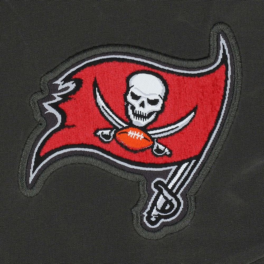 Tampa Bay Buccaneers Sideline Coaches Chevron Lockup Pullover Top - Pewter Pullover