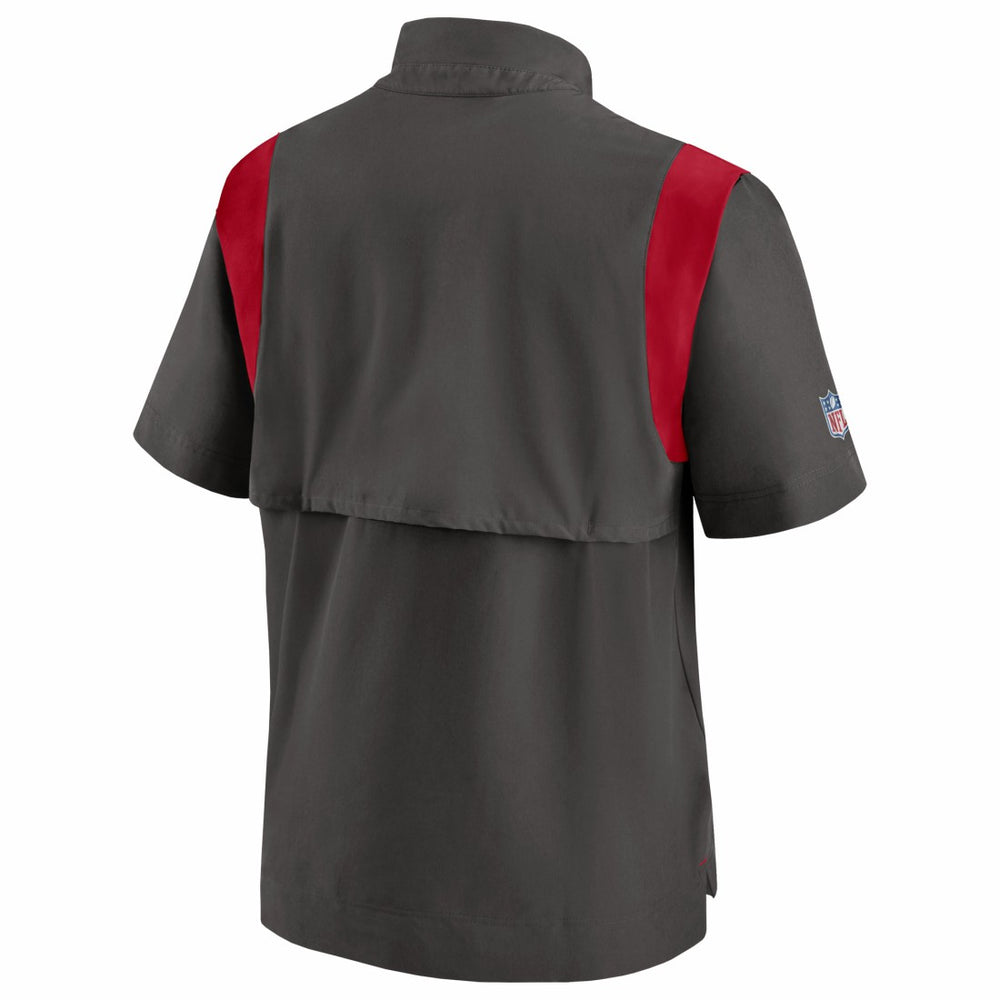 Tampa Bay Buccaneers Sideline Coaches Chevron Lockup Pullover Top - Pewter Pullover